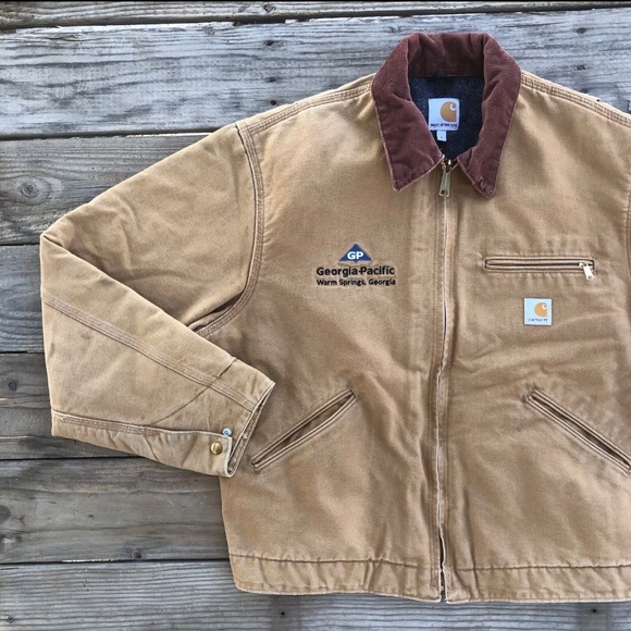 Vintage Carhartt j001 Detroit Jacket Size Large - Picture 2 of 14